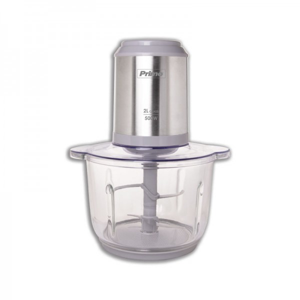 Primo PRFC-40486 INOX Πολυκόπτης Multi 500W με Γυάλινο Δοχείο 2Lt